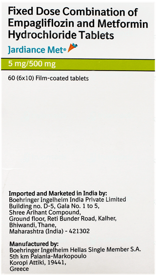 Jardiance Met 5Mg/500Mg Tablet 10