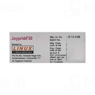 Joypride 50 MG Tablet 10