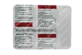 Jubiglim M Forte 2/1000 MG Tablet Pr 10