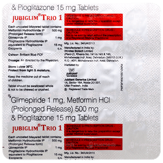 Jubiglim Trio 1 Tablet 15