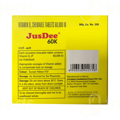 Jusdee 60K Chewable Tablet 4