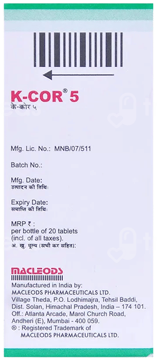 K Cor 5 Tablet 20