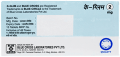 K Glim 2mg Tablet 15