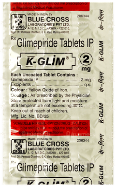 K Glim 2mg Tablet 15