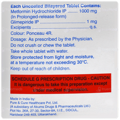 K Glim M Forte 1mg Tablet 15