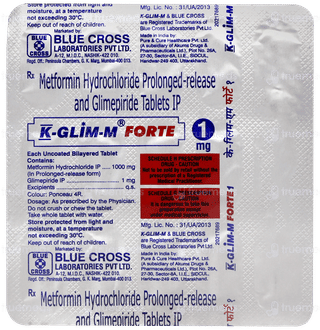 K Glim M Forte 1mg Tablet 15