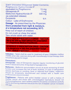K Pio GM 1mg Tablet 15 K Pio GM 1mg Tablet 15