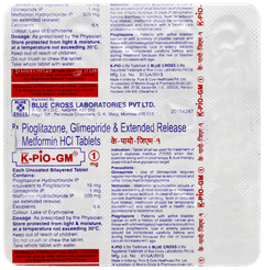 K Pio GM 1mg Tablet 15 K Pio GM 1mg Tablet 15