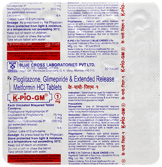 K Pio GM 1mg Tablet 15