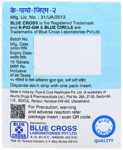 K Pio GM 2mg Tablet 15
