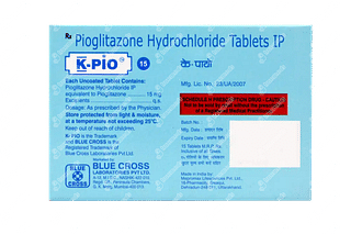 K Pio 15 MG Tablet 15