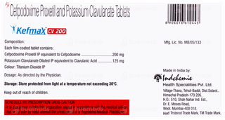 Kefmax Cv 200 Tablet 10
