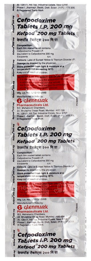 Kefpod 200mg Tablet 10