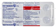Ketanov Dt 10mg Tablet 10 Ketanov Dt 10mg Tablet 10