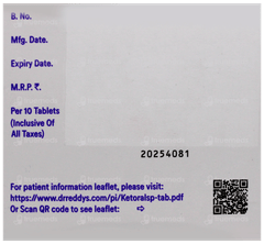 Ketorol Sp Tablet 10 Ketorol Sp Tablet 10