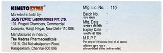 Kinetozyme Tablet 10
