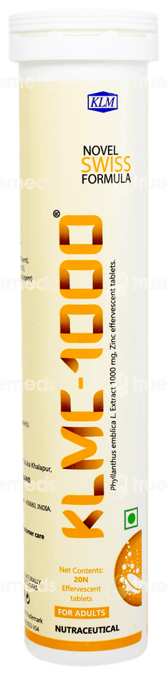 Klmc 1000 Effervescent Tablet 20 Klmc 1000 Effervescent Tablet 20