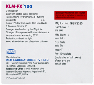 Klm Fx 120 Tablet 10