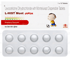 L Hist Mont Junior Strawberry Flavoured Tablet 10 L Hist Mont Junior Strawberry Flavoured Tablet 10
