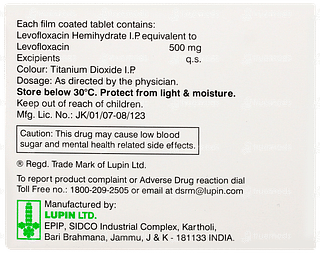 L Cin 500 Tablet 10