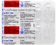 L Cin 750 Tablet 10 L Cin 750 Tablet 10