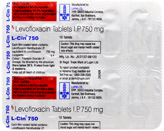 L Cin 750 Tablet 10