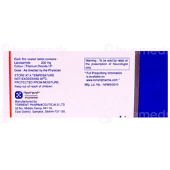 Lacosam 200 Tablet 10 Lacosam 200 Tablet 10