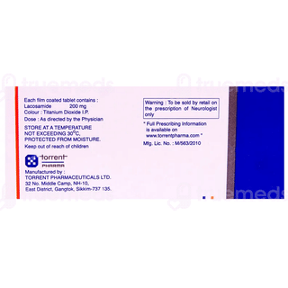 Lacosam 200 Tablet 10