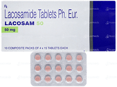 Lacosam 50 Tablet 15