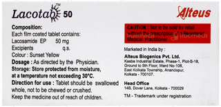 Lacotab 50 Tablet 15