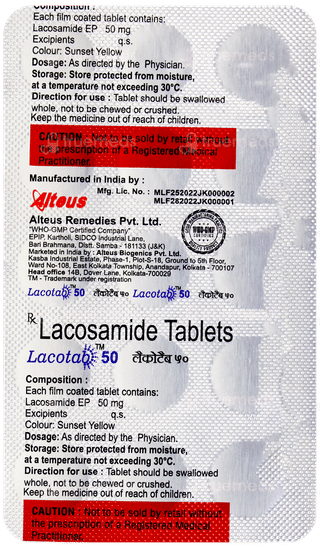 Lacotab 50 Tablet 15