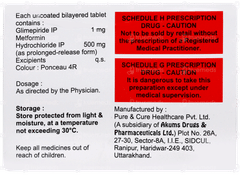 Laformin G 1 Tablet 10 Laformin G 1 Tablet 10