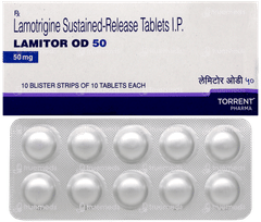 Lamitor Od 50 Tablet 10 Lamitor Od 50 Tablet 10