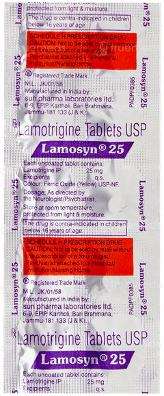 Lamosyn 25 Tablet 10 Lamosyn 25 Tablet 10