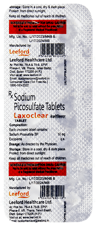 Laxoclear Tablet 10