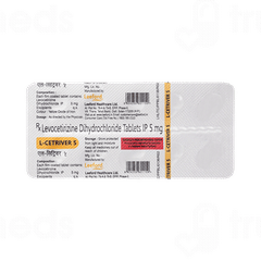 L Cetriver 5 Tablet 10 L Cetriver 5 Tablet 10
