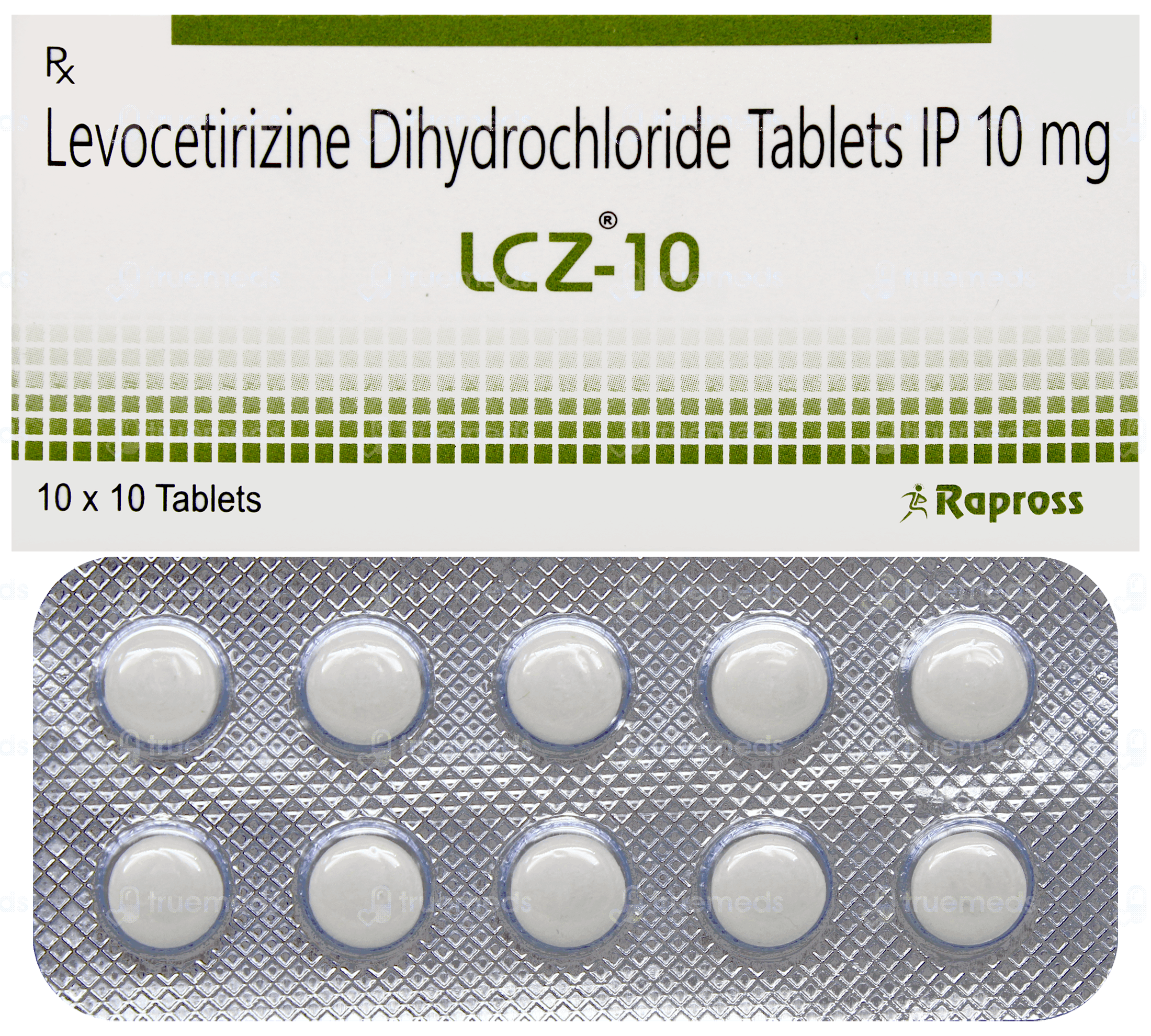 Lcz 10 MG | Order Lcz 10 MG Tablet Online at Truemeds