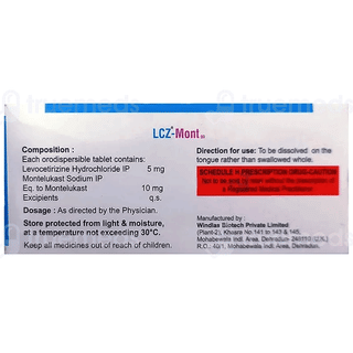 Lcz Mont 10/5 MG Tablet 10