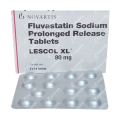 Lescol Xl 80mg Tablet 14