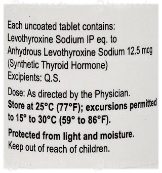Lethyrox 12.5Mcg Tablet 50