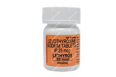 Lethyrox 25mcg Tablet 100