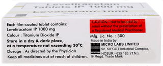 Levacetam 1000 Tablet 10