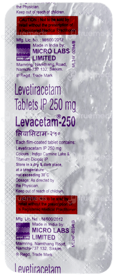 Levacetam 250 Tablet 10 Levacetam 250 Tablet 10