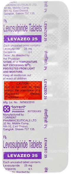 Levazeo 25 Tablet 10 Levazeo 25 Tablet 10