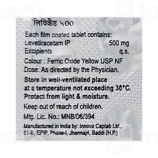 Levecad 500 MG Tablet 10