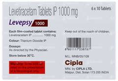 Levepsy 1000 Tablet 10 Levepsy 1000 Tablet 10