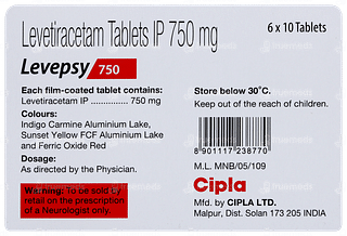 Levepsy 750 Tablet 10