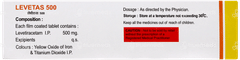 Levetas 500 Tablet 10 Levetas 500 Tablet 10