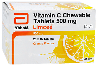 Limcee Orange Flavour Chewable Tablet 15