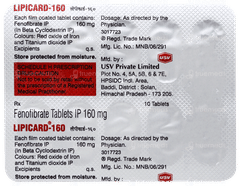 Lipicard 160 Tablet 10